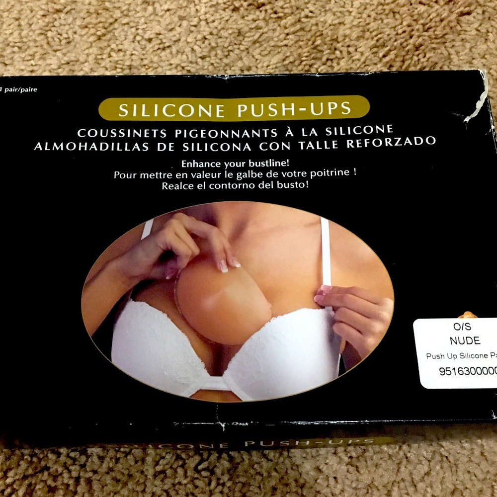 NWOT: Silicone Push-up Pads. One size.